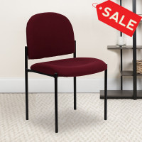Flash Furniture Burgundy Fabric Stacking Chair BT-515-1-BY-GG